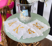 Load image into Gallery viewer, Scallop Cocktail Napkins