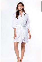Load image into Gallery viewer, Waffle Robe - White