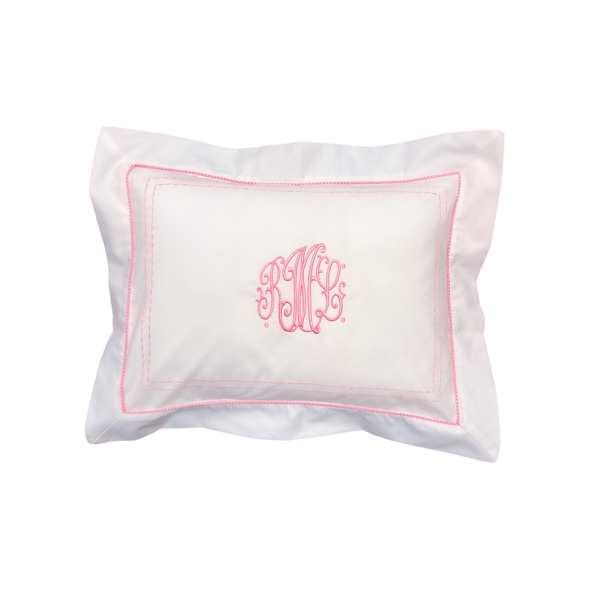 Pink Trim Baby Pillow