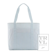 Load image into Gallery viewer, TRVL Blue Stripe XL Tote