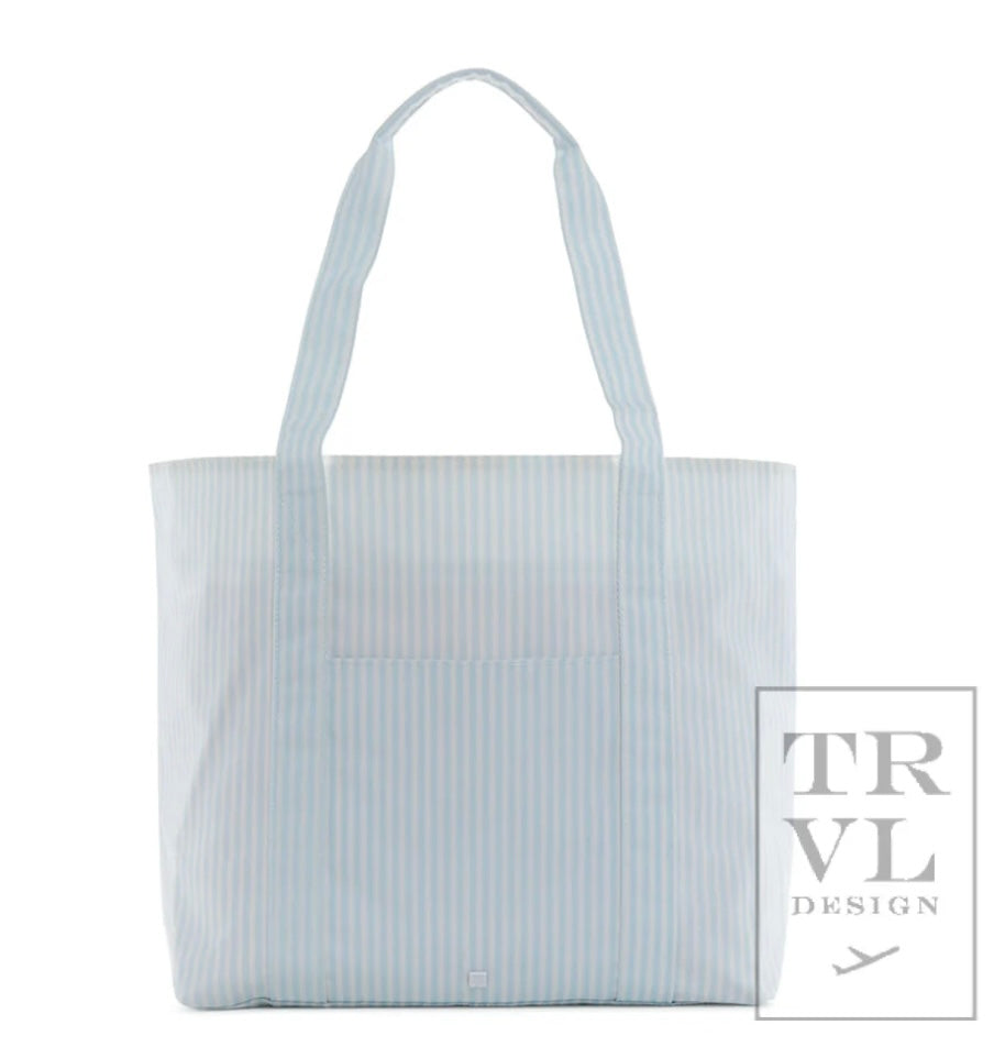 TRVL Blue Stripe XL Tote