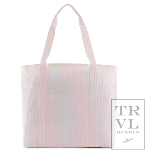 TRVL Pink Stripe XL Tote