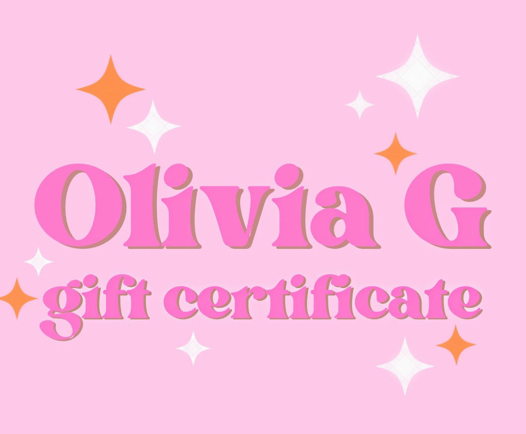 Olivia G Gift Card