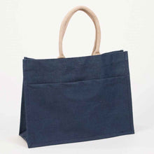 Load image into Gallery viewer, Jute Tote - Navy